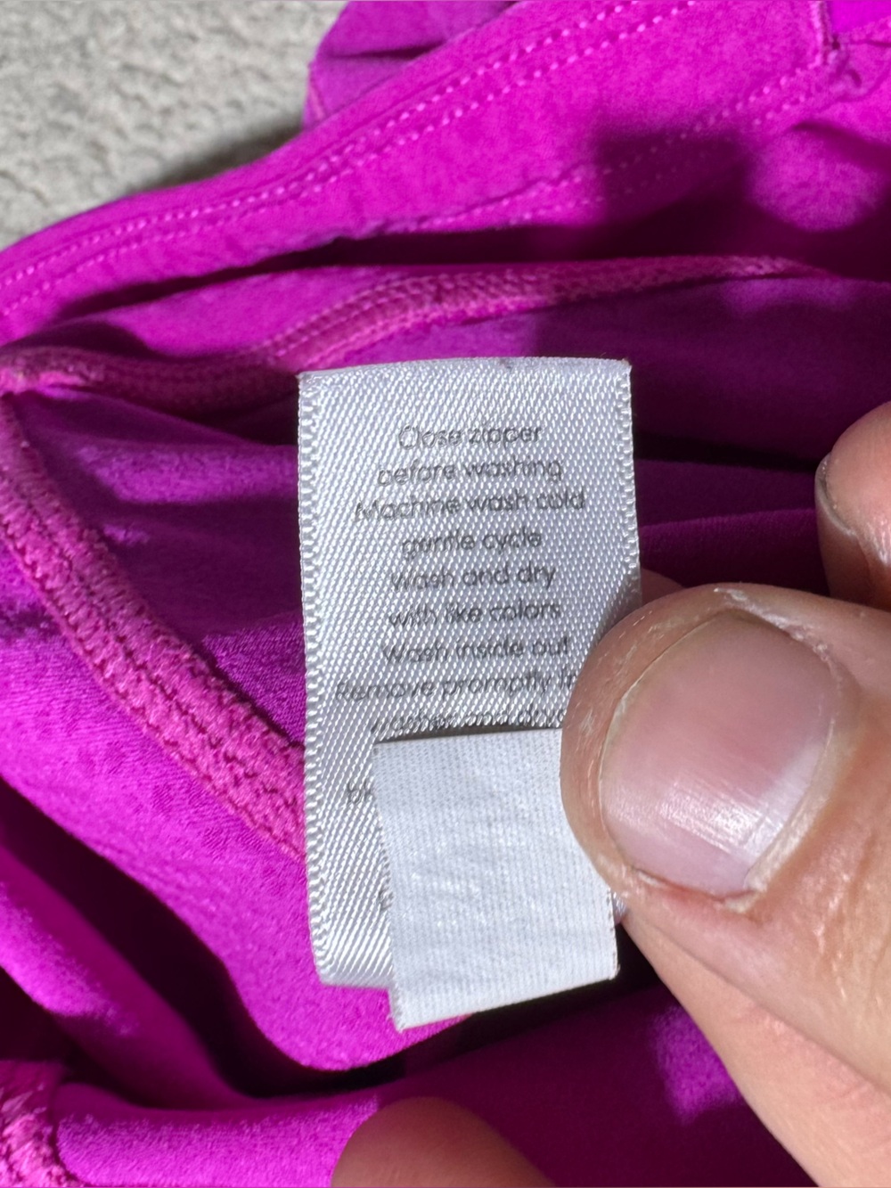 Athleta Leggings Womens Small Magenta Cropped Mid Rise Stretch Athleisure Gym - Picture 6 of 12
